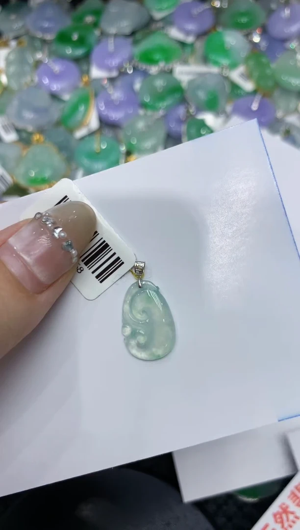 【闪购商品】翡翠颈饰18K金镶嵌222222222