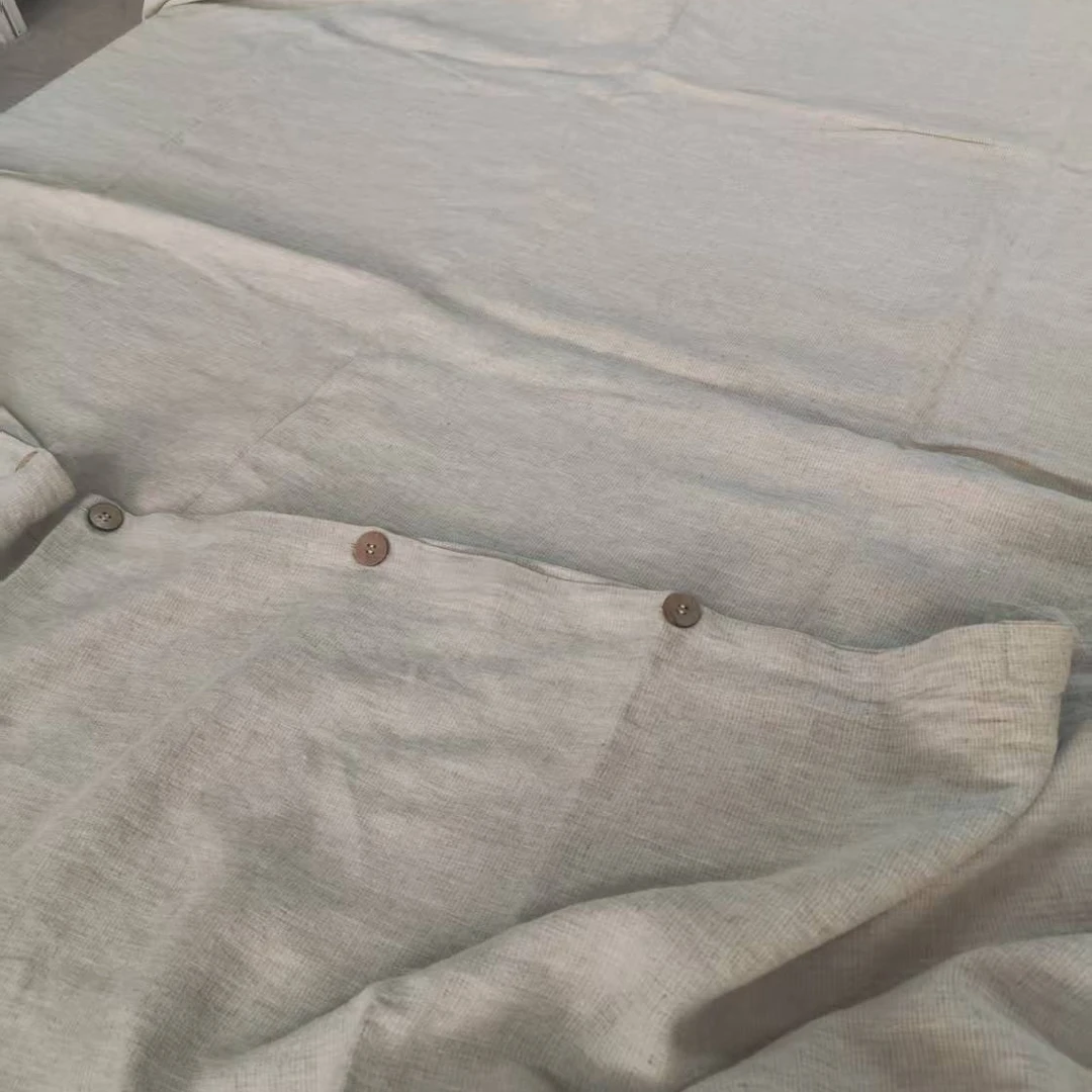 简约纯色100%汉麻被套