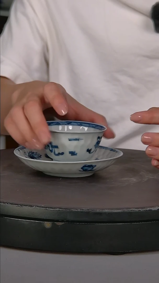 摆件琴棋书画杯碟套装