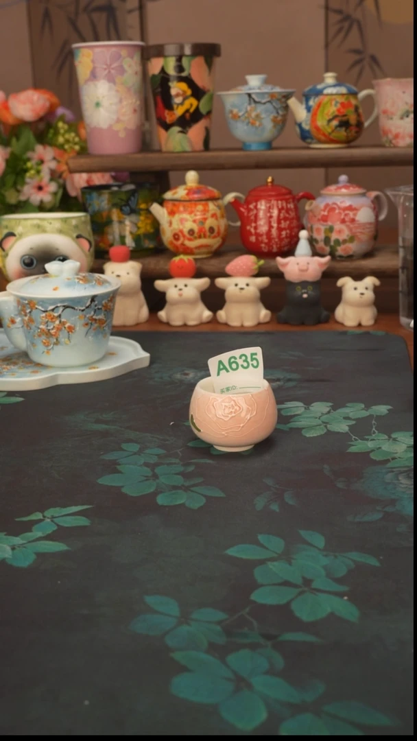 壹心 仙女粉玫瑰罗汉品茗杯635