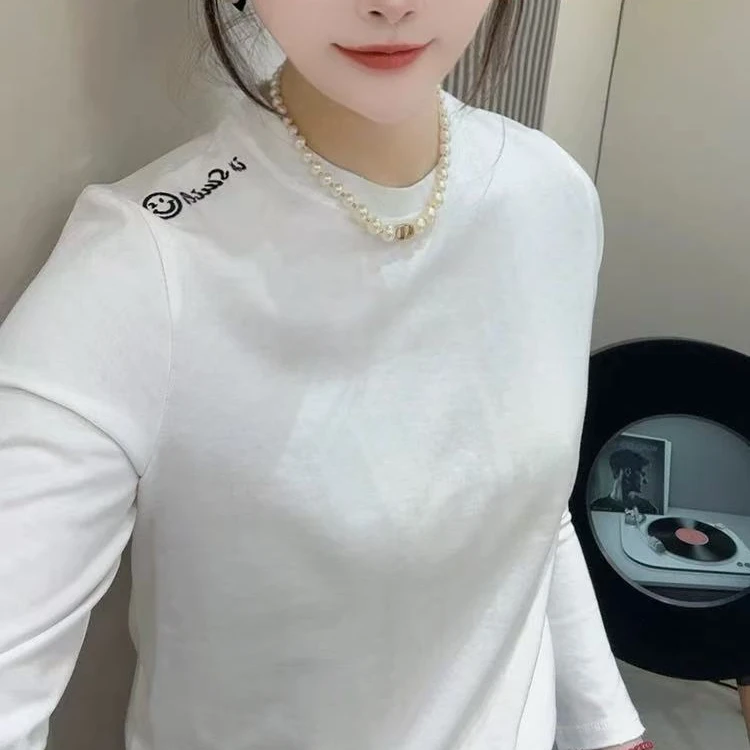 春季新款福利款刺绣大衫打底衫（衣长75左右）