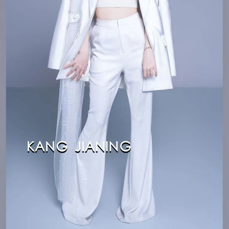 【耀世专享】25新款高定微喇裤KC25K331