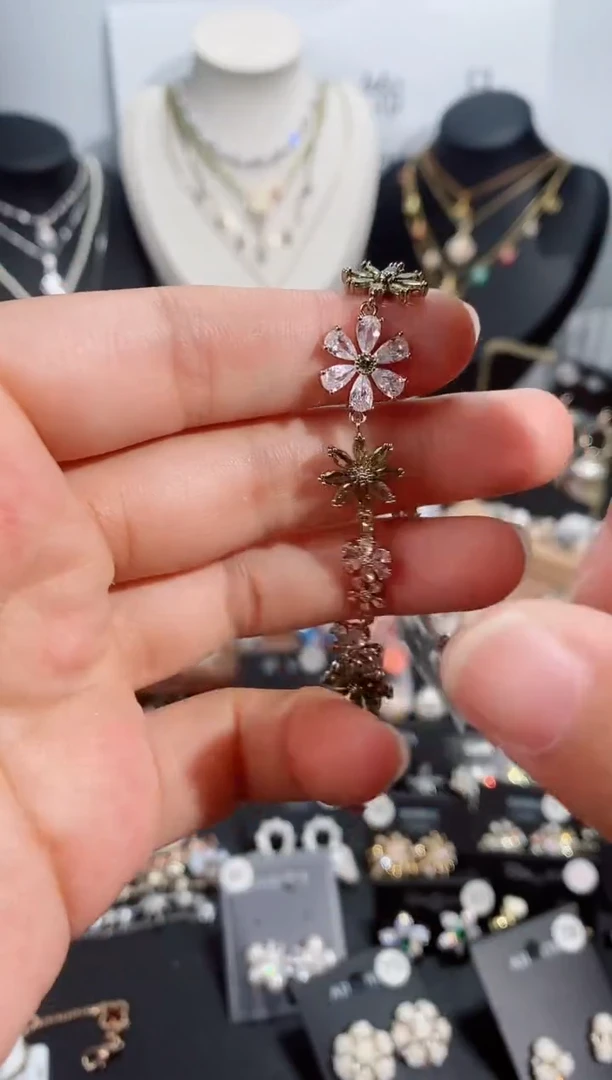 铜合金无925银手链7132