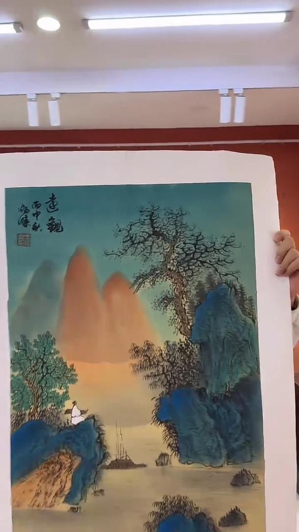 国画王炳杰手绘绘画作品25-9
