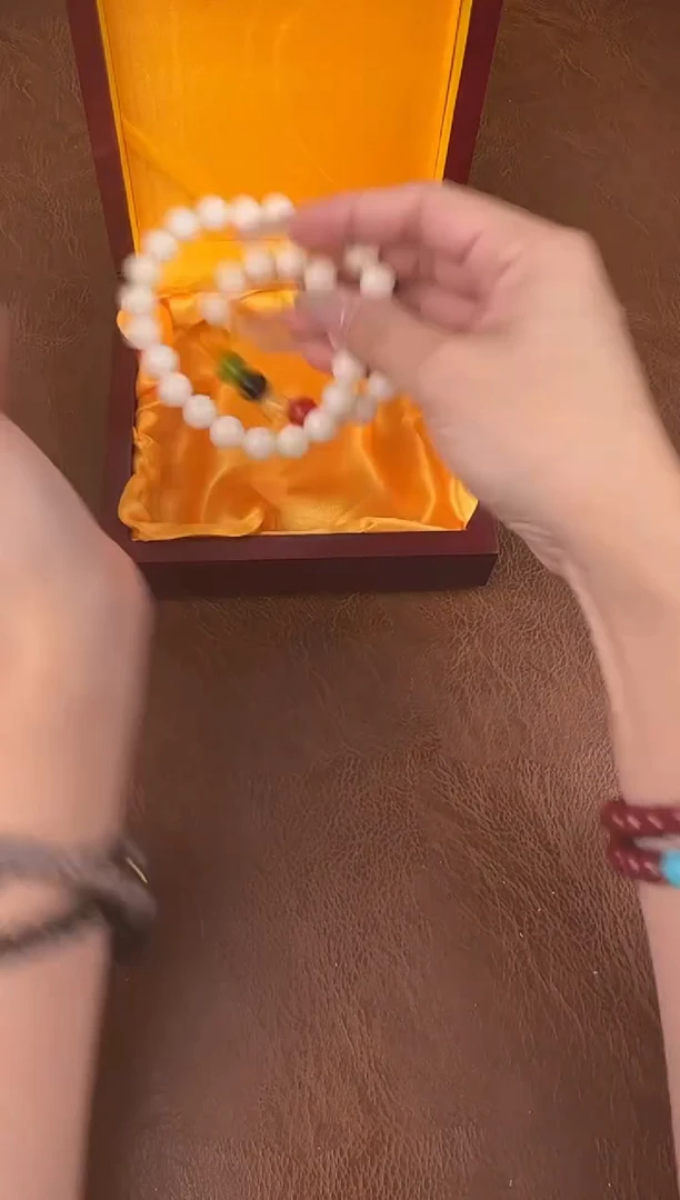 白玉菩提五路手串@@SP265