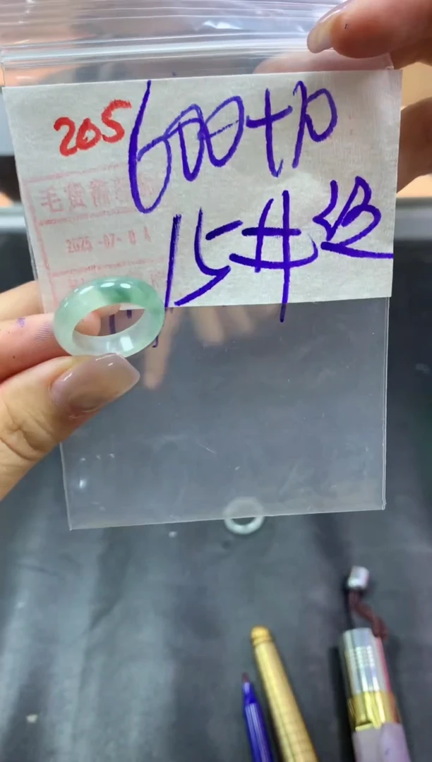 定制翡翠未镶嵌戒圈15#610毛货需精细抛光