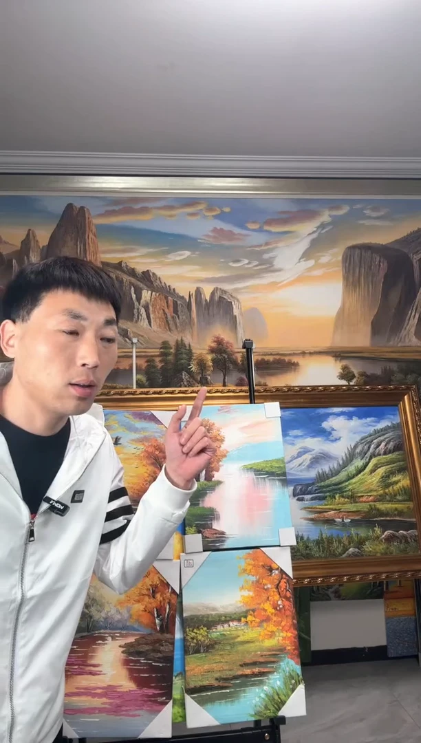 【闪购商品】油画四副小画纯手绘油画