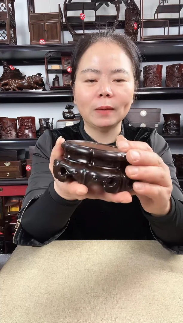 木旋转如意老李红木工艺品