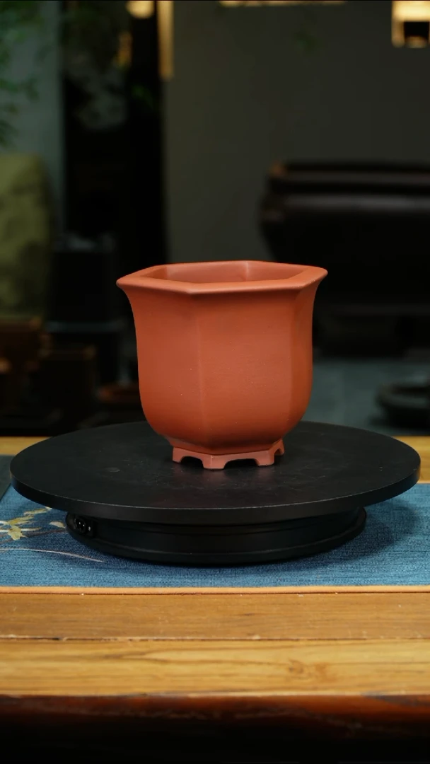 紫砂花盆随*兔精品兰花盆wield