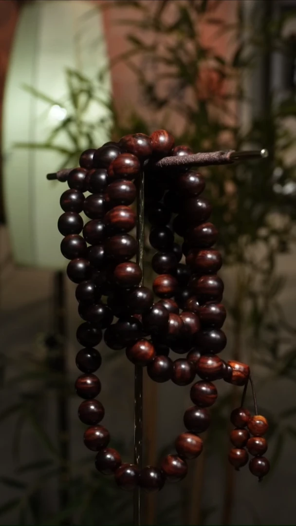 手串/手链黄花梨/降香黄檀海南黄花梨1.0cm*108紫油梨