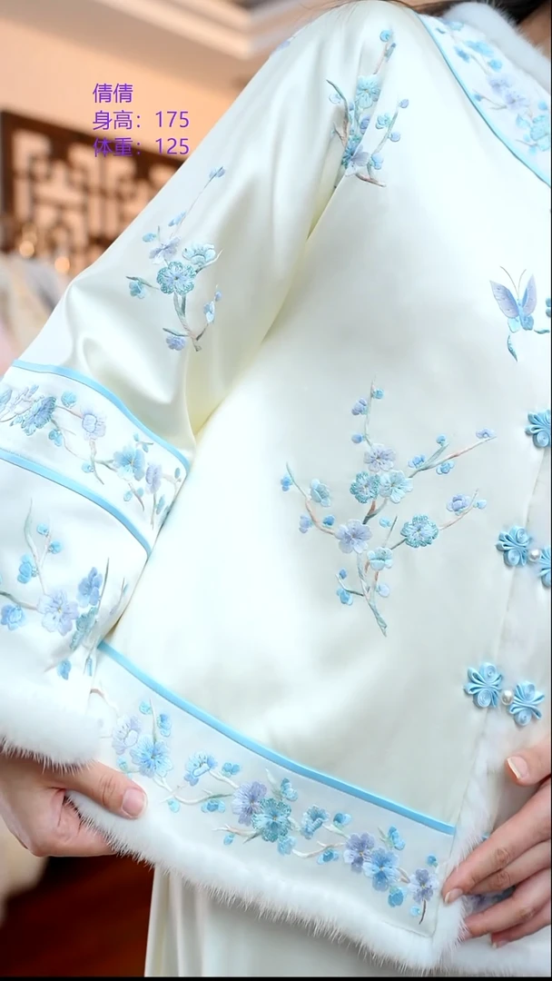 刺绣秋*桑蚕丝非遗手工苏绣服饰