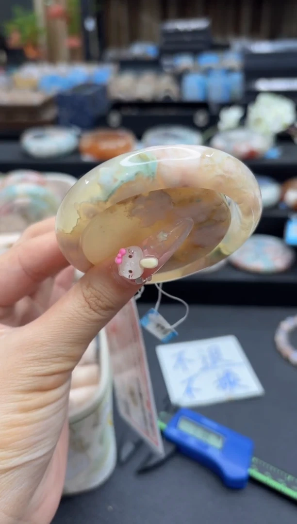 未镶嵌手镯石英质玉170(57圈赠送镯心)不退不换