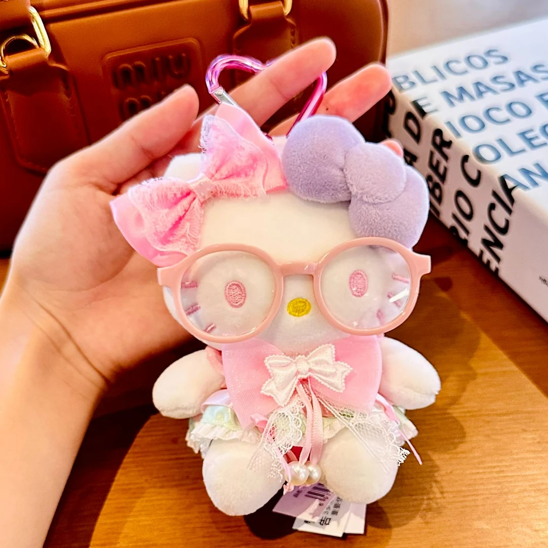 【正版坐姿】HelloKitty公仔包包钥匙扣挂件可爱风车hellokitty玩偶
