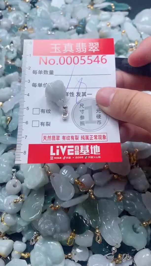吊坠(不含链)未镶嵌翡翠5546