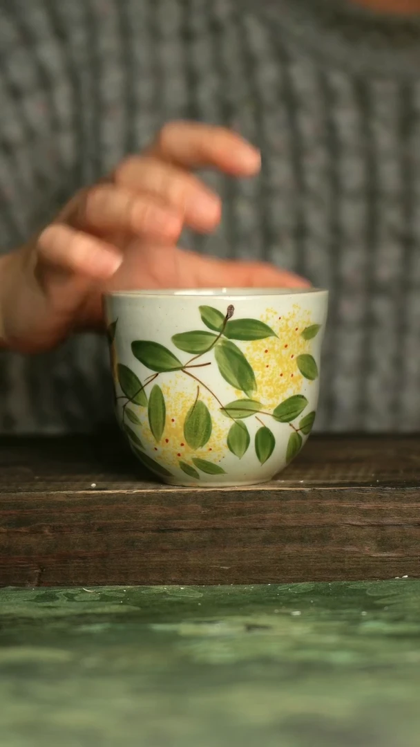 青诗集手工手绘瓷器