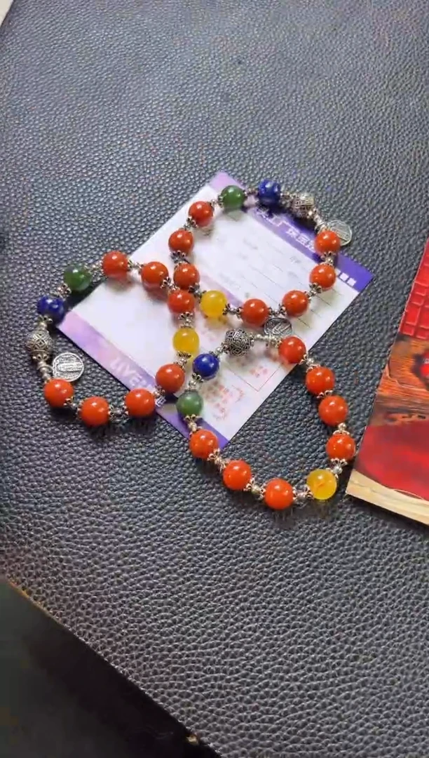 银S925镶嵌手链南红玛瑙/多样性发一件