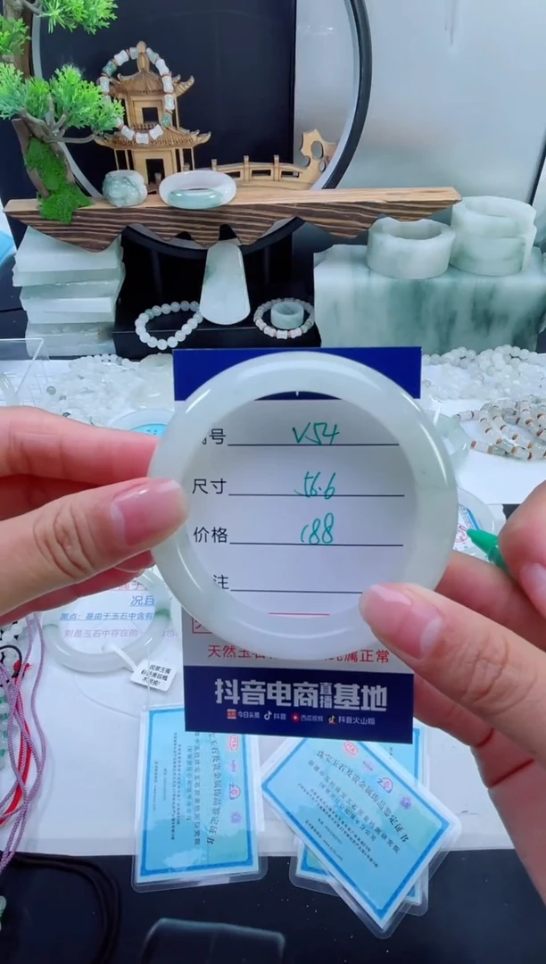 未镶嵌首饰石英质玉（天山翠）54