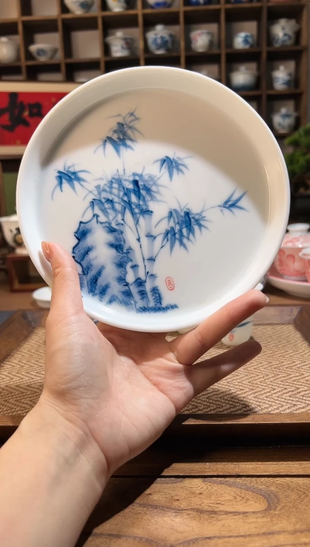 【闪购商品】手绘竹子大壶承