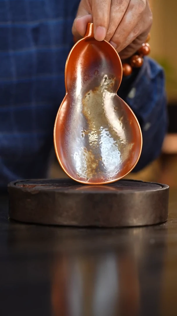 7柴房陶瓷柴烧落灰茶则