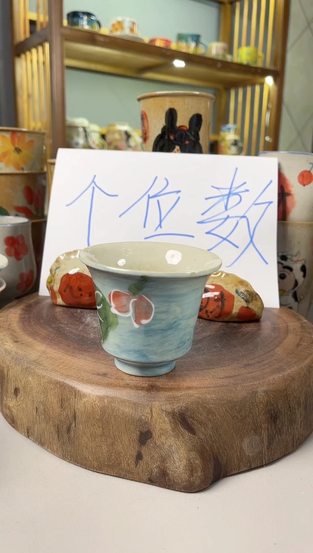 【闪购商品】瓷片手绘高温釉下彩陶瓷