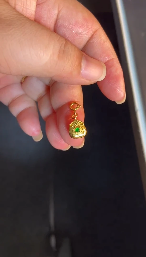 吊坠(不含链)银S925镶嵌翡翠1
