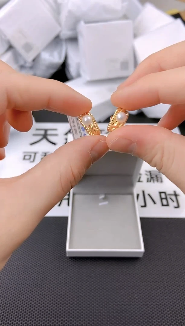 未镶嵌耳饰淡水珍珠ed1039