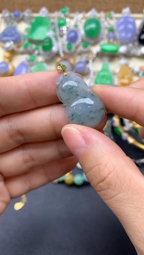 【闪购商品】翡翠颈饰18K金镶嵌139-中国好珍宝