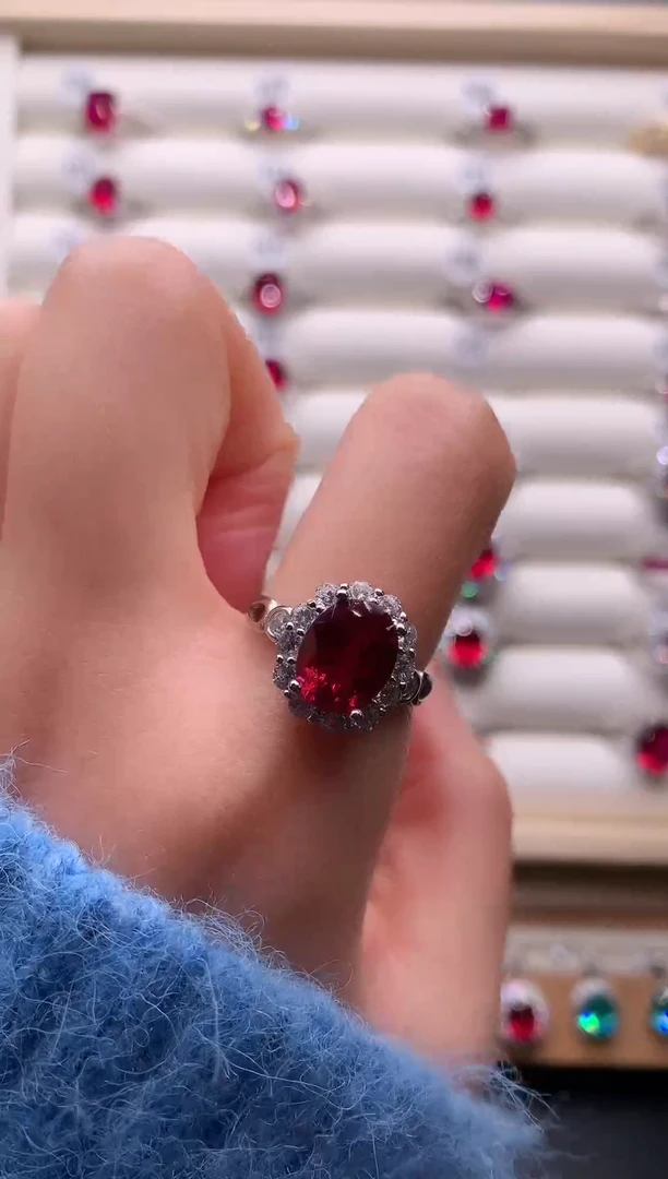 6红宝石（处理）红宝石戒指