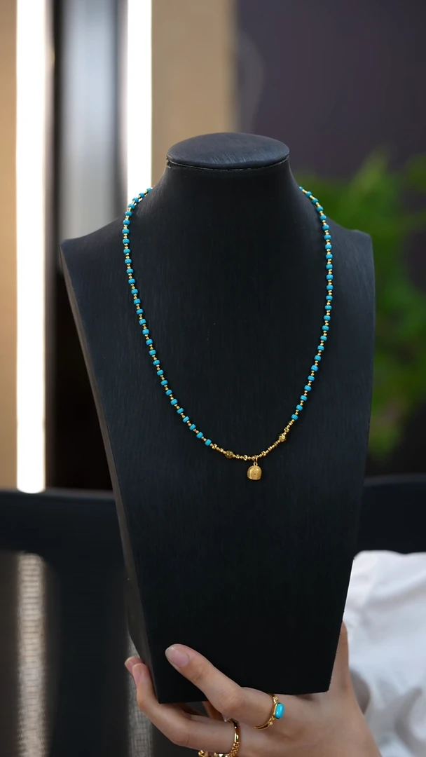 未镶嵌绿松石项链秒拍号13