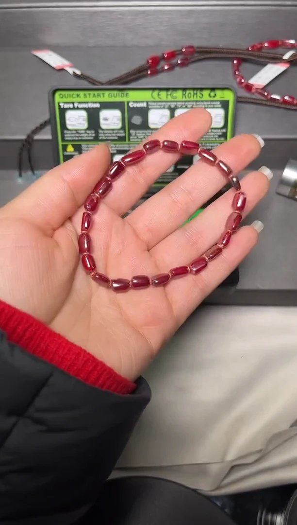 天然辰砂舒**心朱砂原矿随型手串20.3克121201