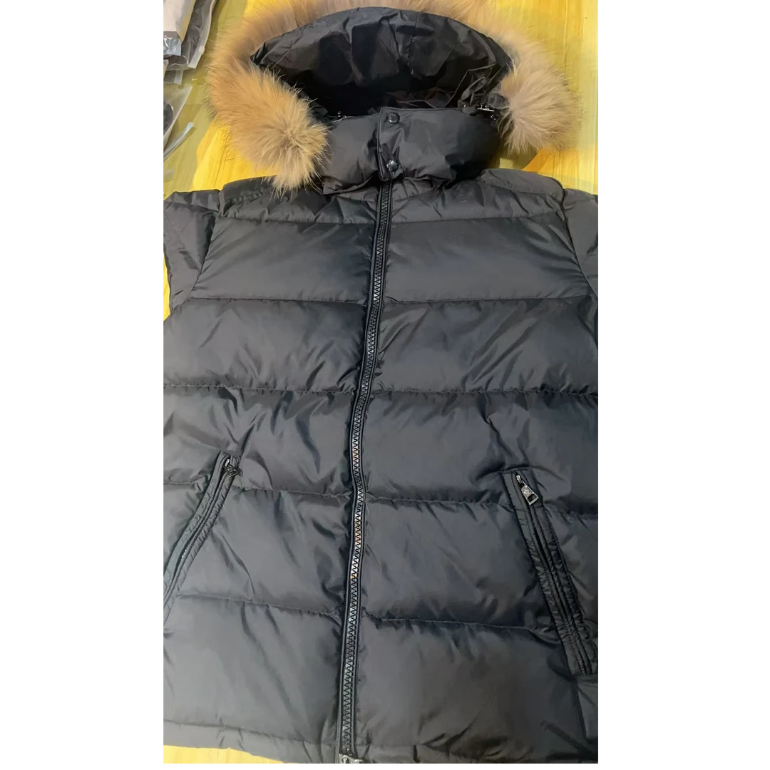 秋冬毛领款带帽可拆卸M棉袄