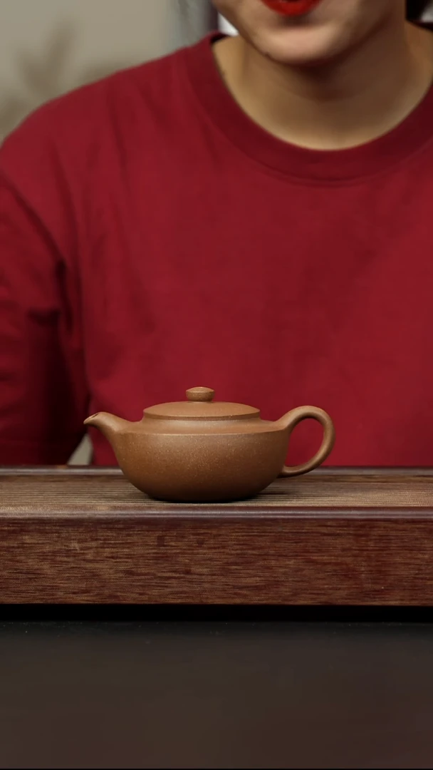 紫砂茶壶老段 汉扁
