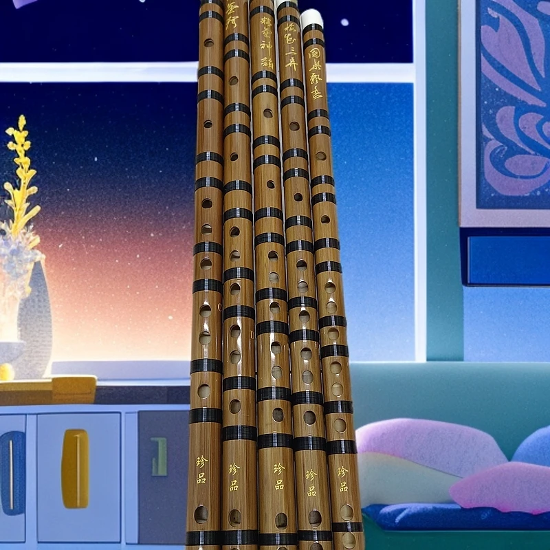 专业演奏竹笛成人初学者横笛苦竹乐器高音低音笛子