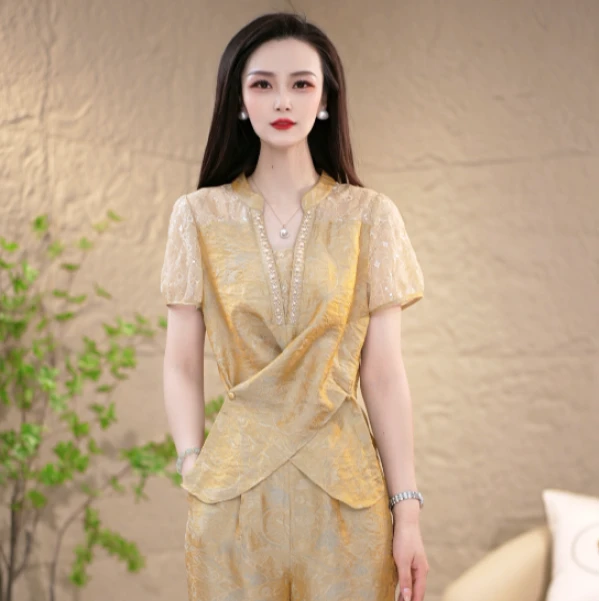 气质修身高级感盛夏法式夏季新款时尚精致收腰显瘦爆款套装两件套