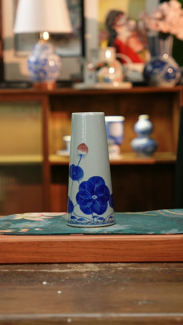 杯景德镇纯手工釉下彩精品茶具水杯