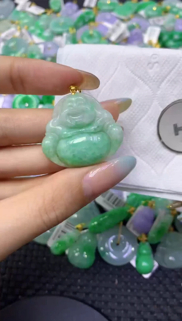 颈饰未镶嵌翡翠天然缅甸翡翠A货