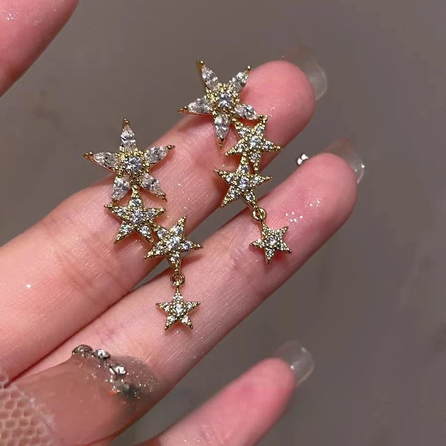 铜合金耳饰 气质轻奢时尚百搭法式小众简约精致N1998