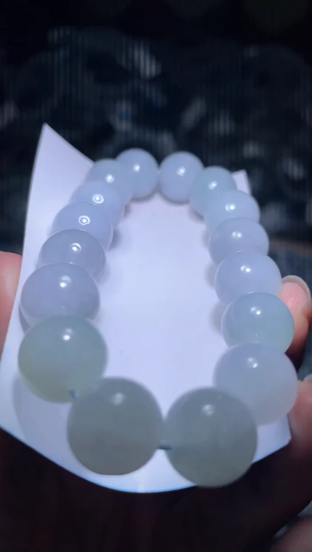 未镶嵌定制翡翠天然缅甸翡翠手串10