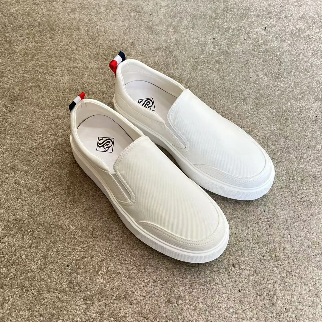 真皮底垫圆头四季通用时尚休闲鞋男鞋帆布鞋透气夏季男士鞋子