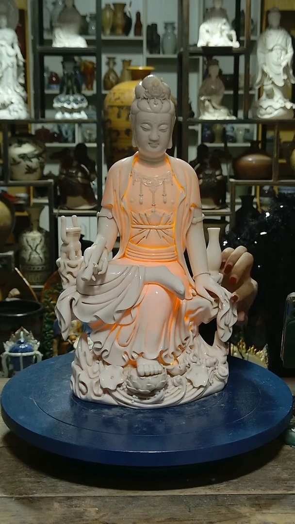 佛像徐*东德化瓷观音造像