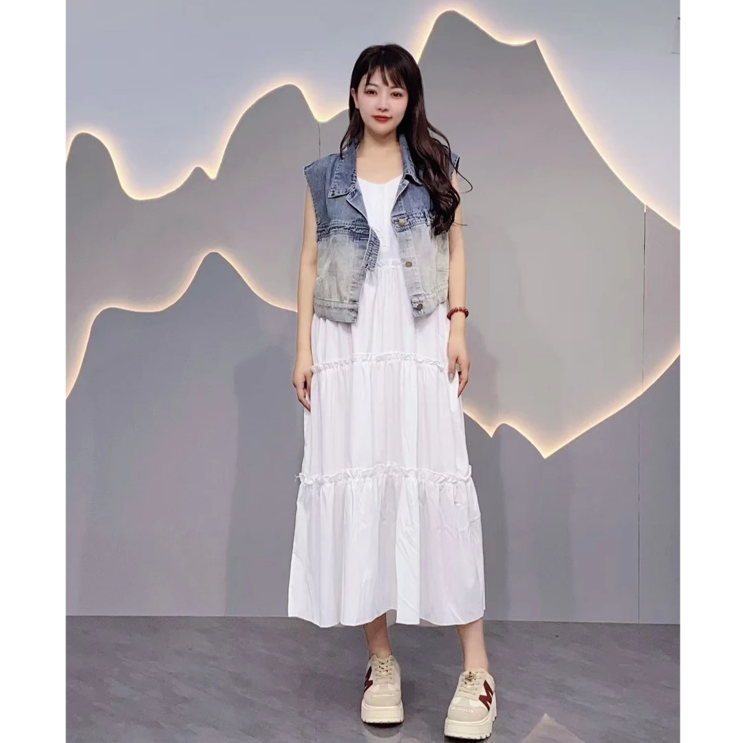 甜美百搭显瘦连衣裙1065