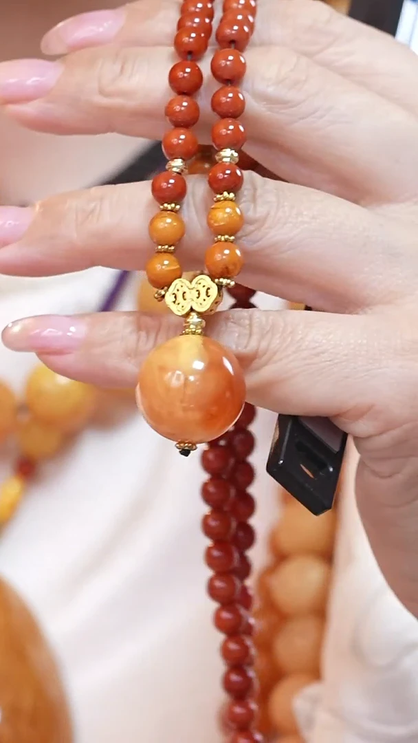 蜜蜡颈饰未镶嵌周*7885天然蜜蜡珠宝奇石云端妖孽全部保真