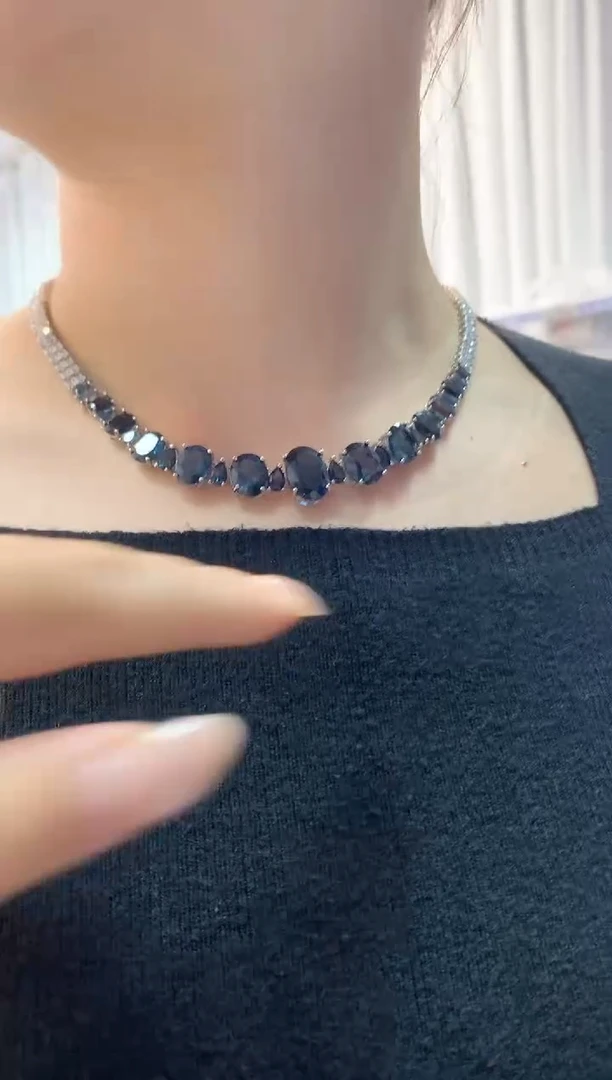 颈饰银S925镶嵌托帕石【宝石世家严选】