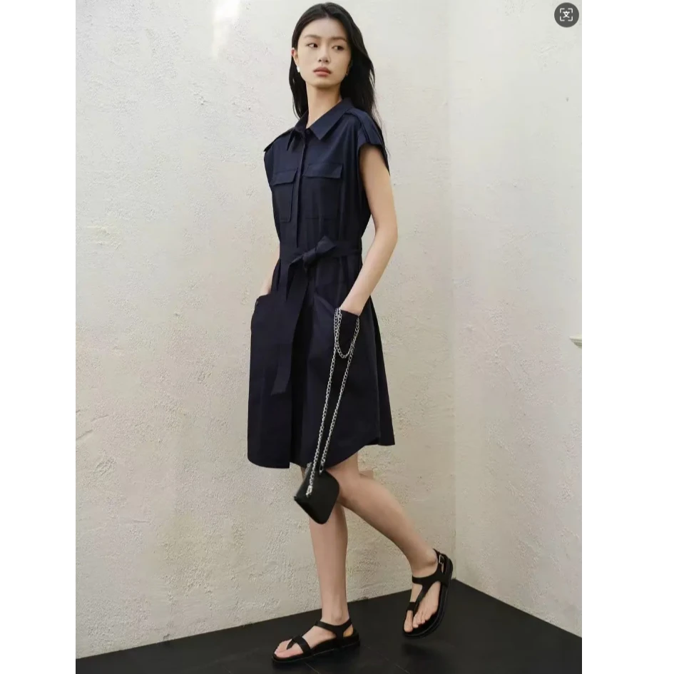 Pada.嘻&ASS【显瘦公式】韩版时尚日常通勤连衣裙 60105 Hi Fortune