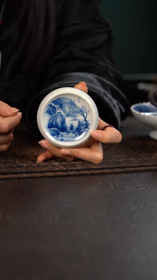 【闪购商品】杯HLX陶瓷山水盖置170号