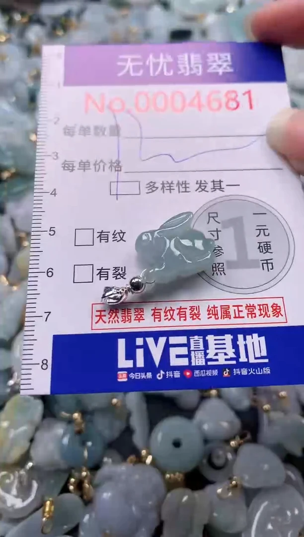 吊坠(不含链)未镶嵌翡翠4681