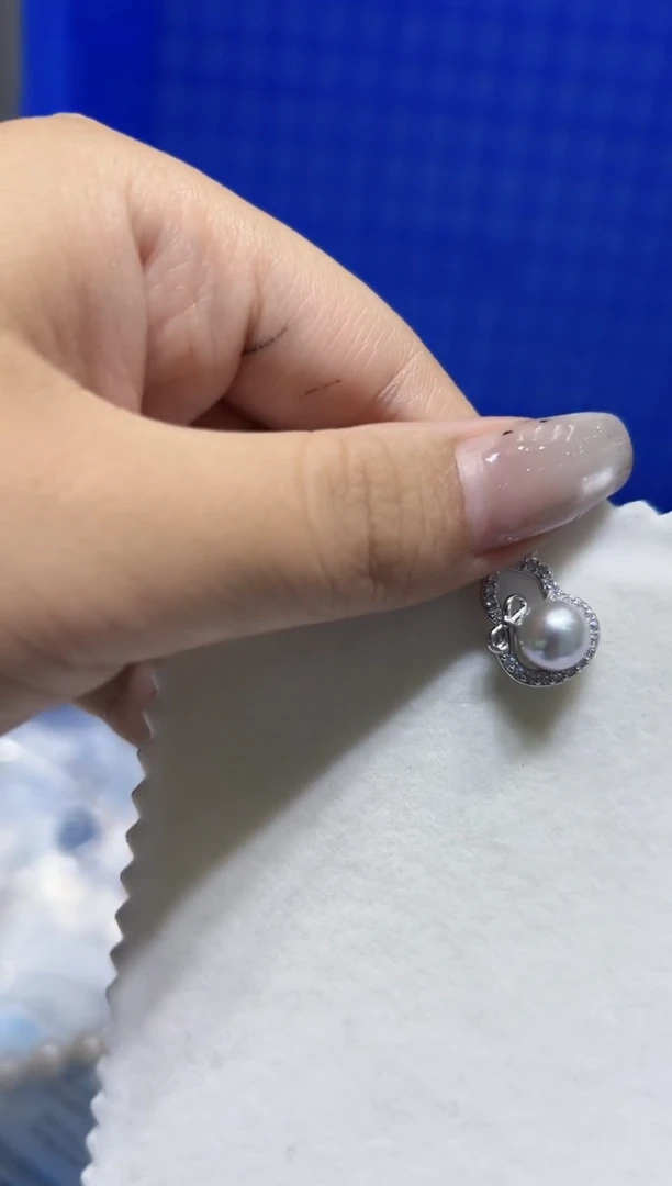 银S925镶嵌吊坠海水珍珠139