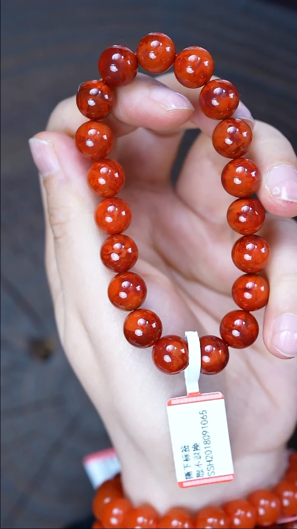 未镶嵌手串南红玛瑙无胶无裂瓦西原矿10mm+1065