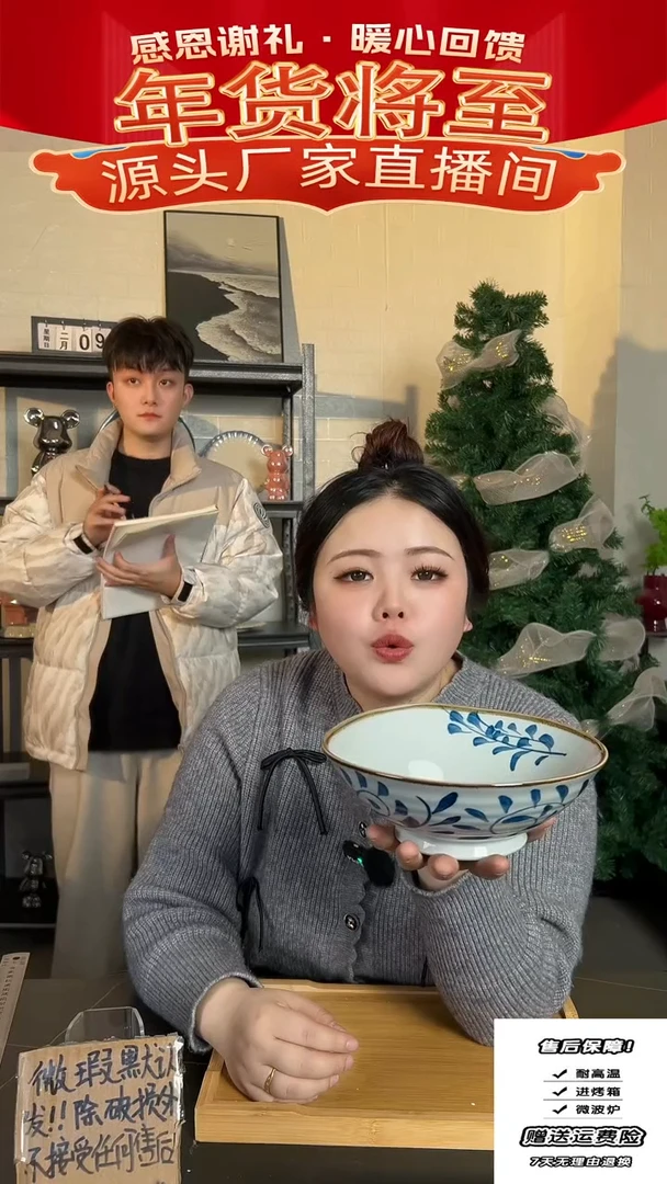 【闪购商品】瓷勾藤面碗