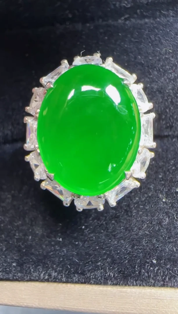 未镶嵌定制翡翠翡翠戒指93